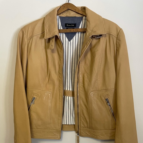 Bnwot Massimo Dutti leather jacket - Picture 3 of 9